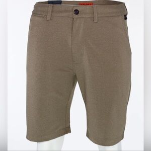 Halsey Sport Mens Size 38 Dark Camel Performance Breakwater Chino Golf Shorts